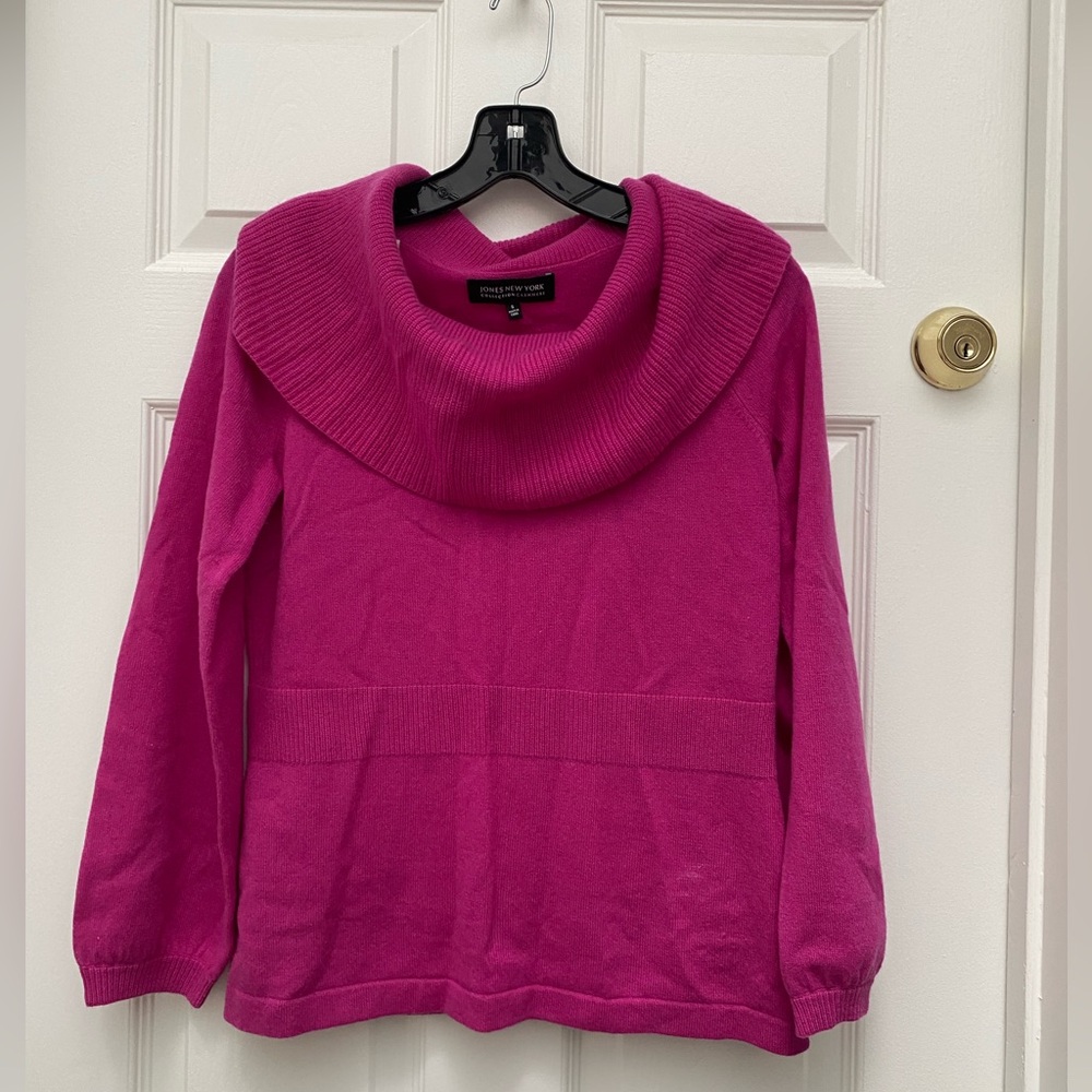 Jones New York Pink 100% Cashmere Sweater - Size Small
